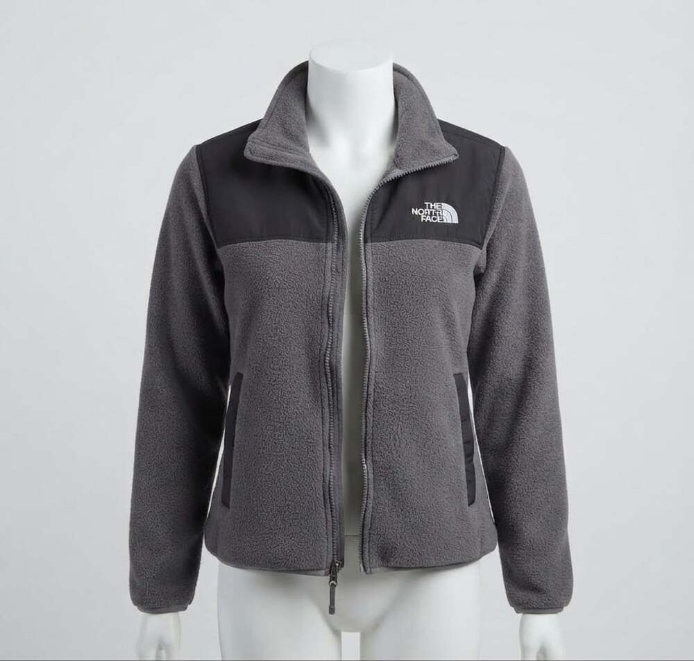 The North Face Denali Fleece Jacket Size S Grey Black